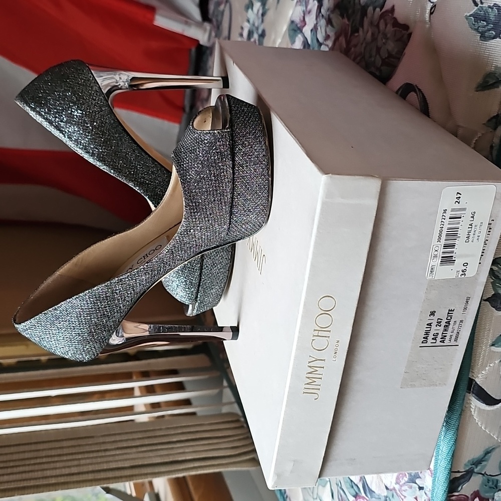 Jimmy Choo Dahlia Lag 247 open toe heels size 36